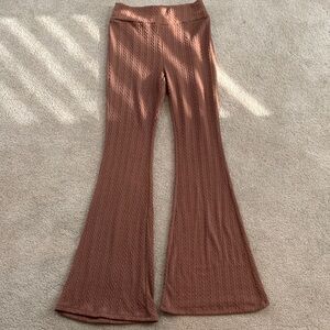 SHEIN Brown Flared Pants
